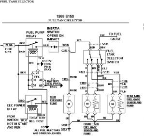 90 Ford E150 5.0 dual tank club wagon fuel problem - Ford ... ford fuel tank selector switch wiring diagram 
